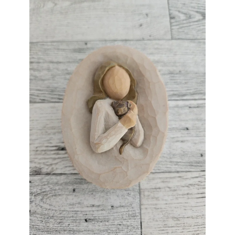 Trinket Box My Friend Puppy Dog Oval Willow Tree by Demdaco 2005